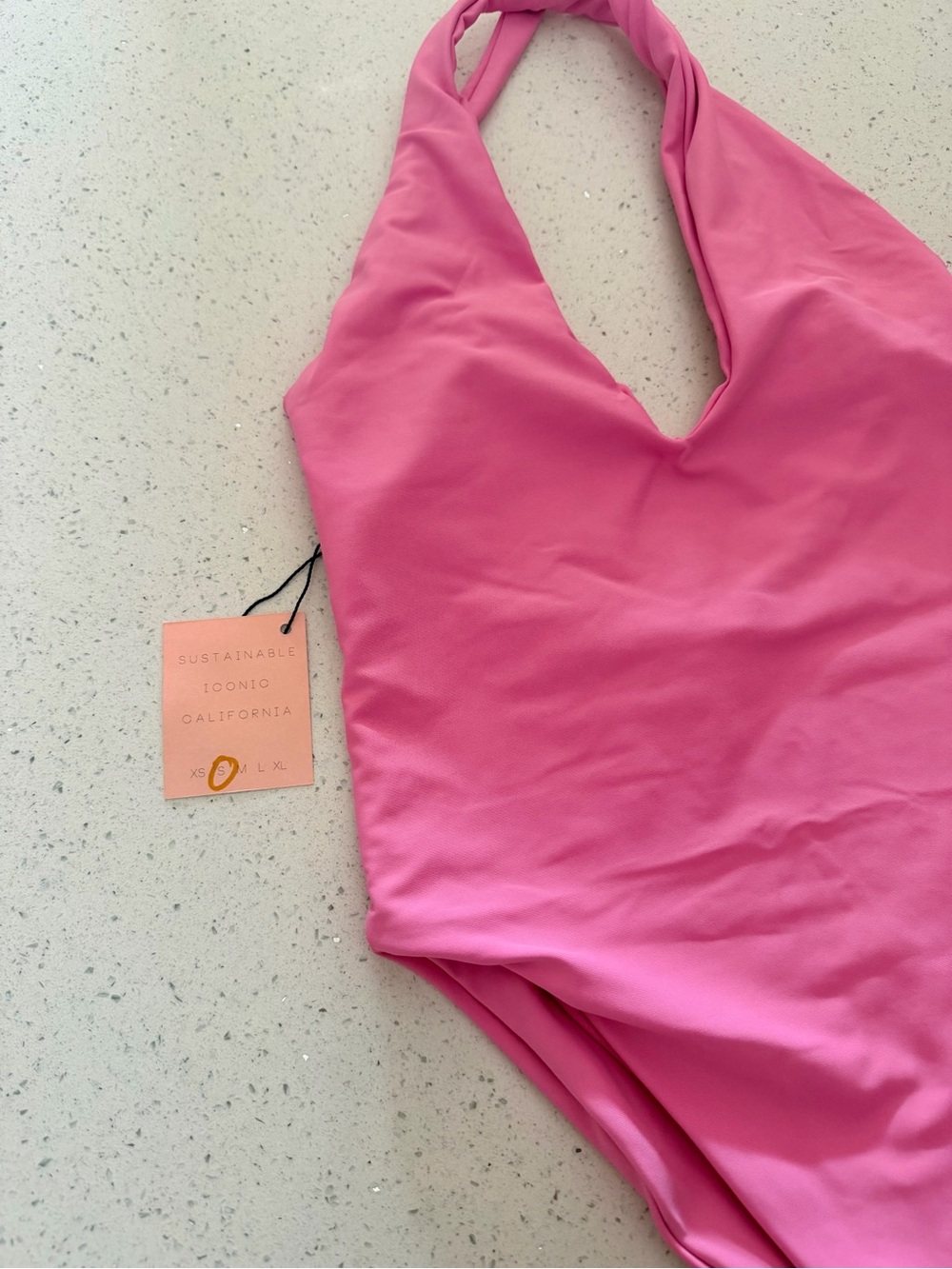 NWT - Skatie Zoey Halter One-Piece Swimsuit - Dahlia Hot Pink - S - Picture 2 of 8